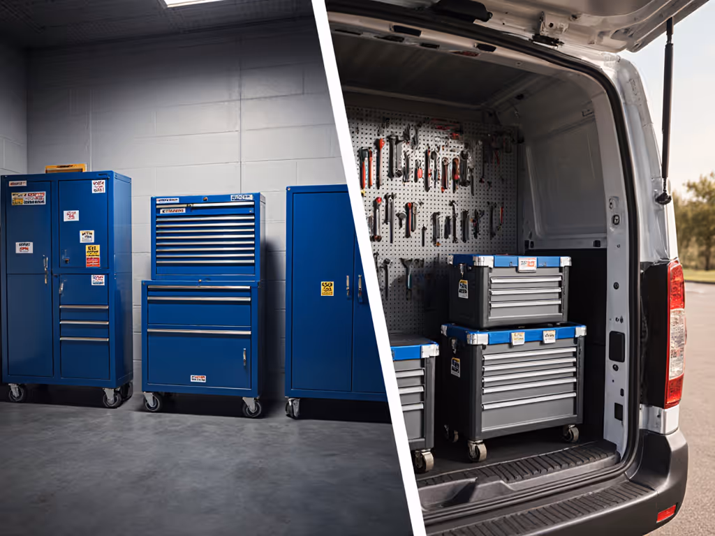 dual-purpose_tool_storage_servicing_vehicle_in_shop_and_on_road