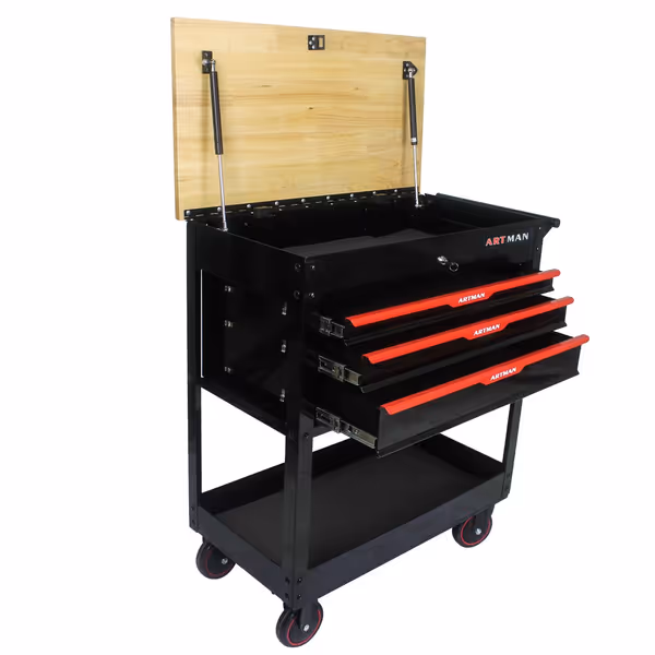 3-Drawer Rolling Utility Cart